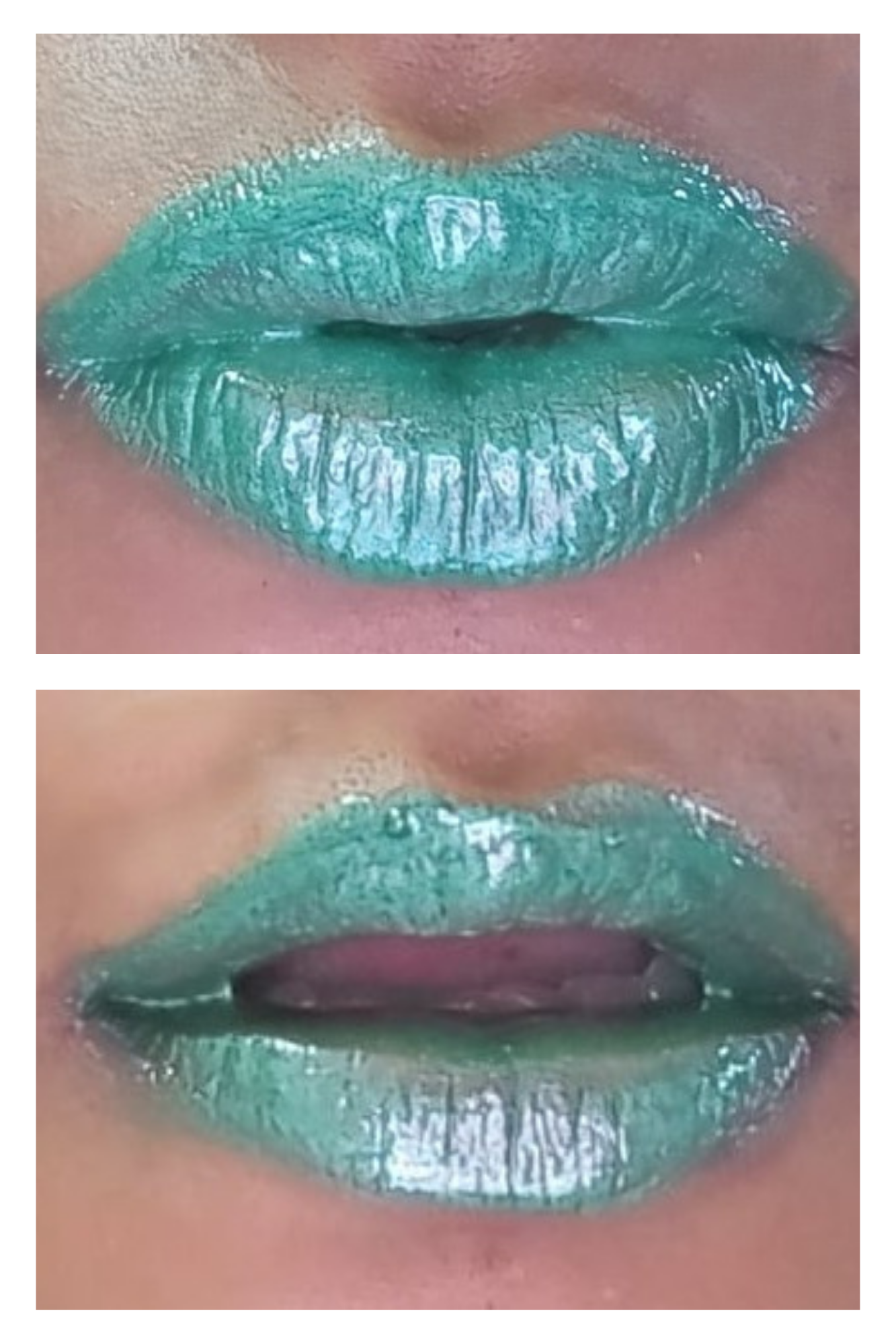 Elyysion Beauty Ghoul's Glow Iridescent Lip Gloss, Green Shimmer, Halloween Collection