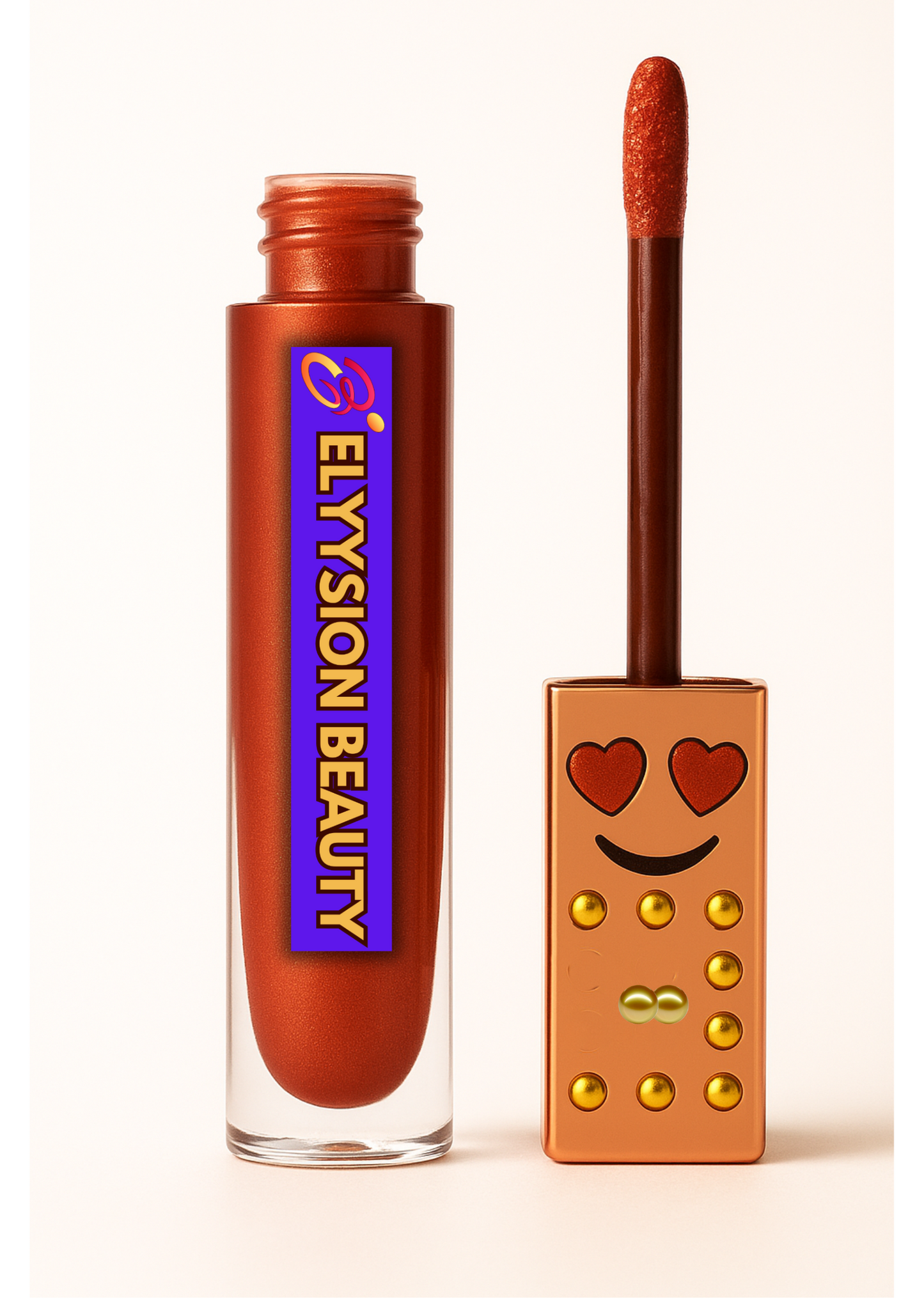 Brave Petal Lip Gloss – Copper Rose Glow with Hydration & Shine