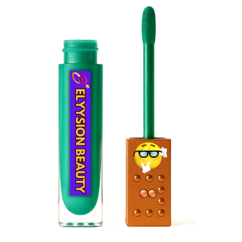 Elyysion Beauty Ghoul's Glow Iridescent Lip Gloss, Green Shimmer, Halloween Collection